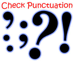 check punctuation