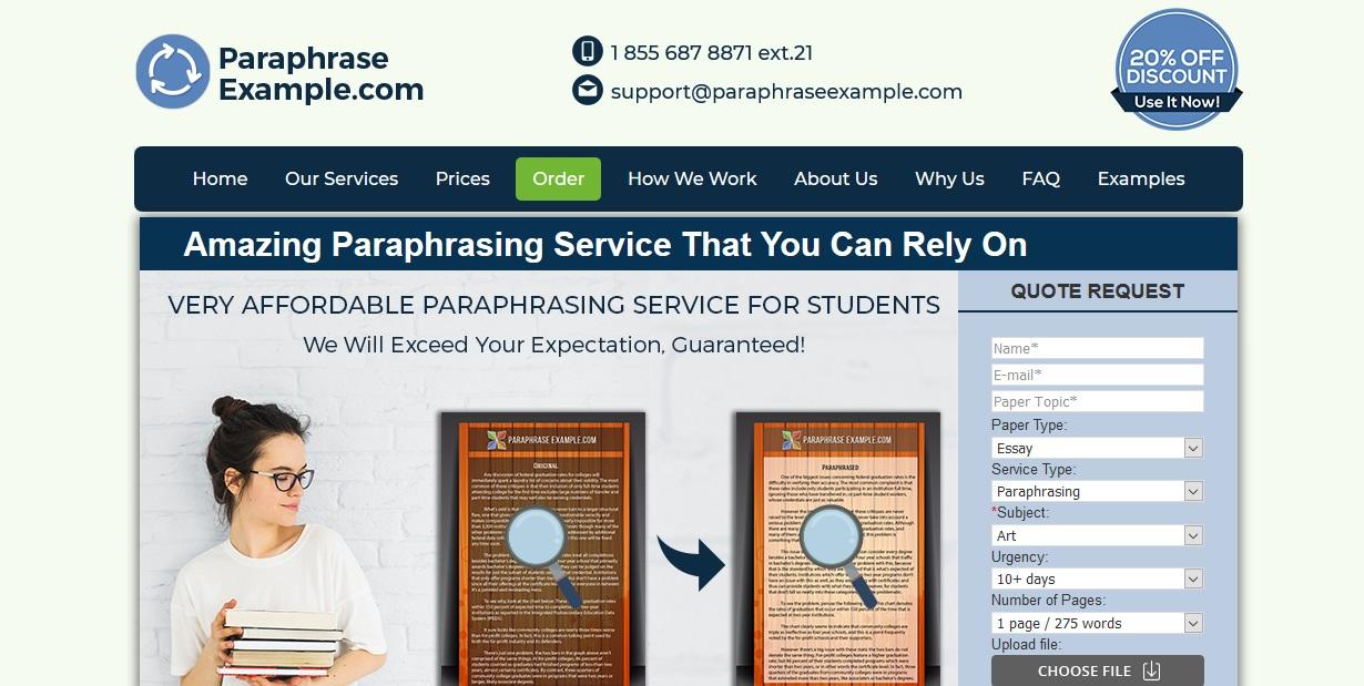 paraphraseexample.com review