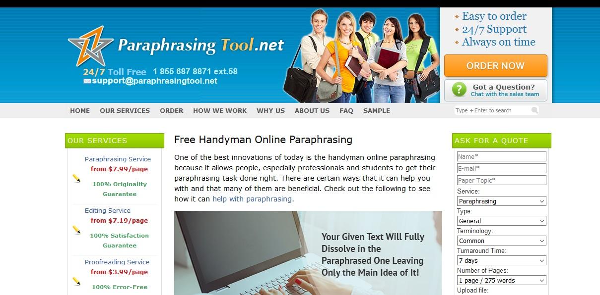 paraphrasingtool.net review